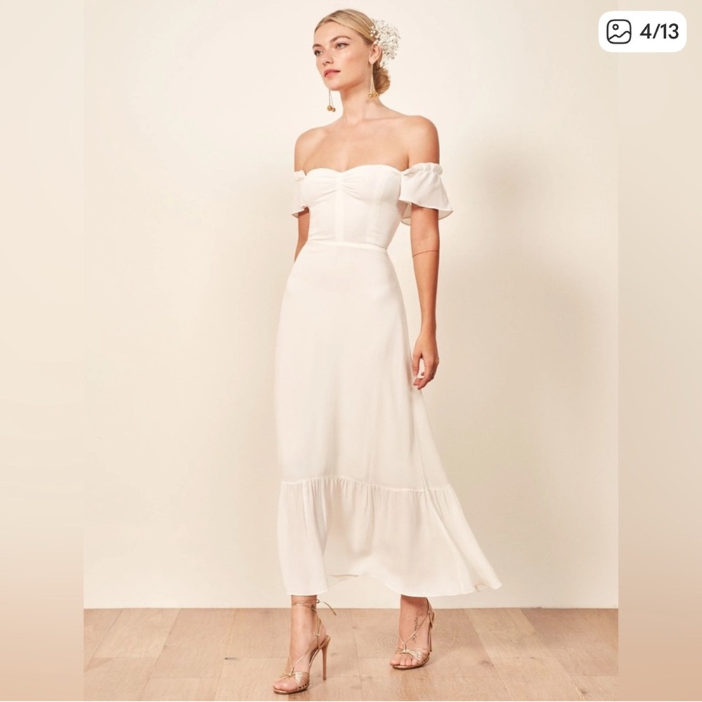 Reformation Butterfly Ivory Dress-New